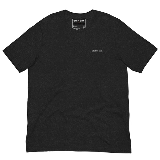 unfuck this classy embroidered shirt. unisex t-shirt - south of space