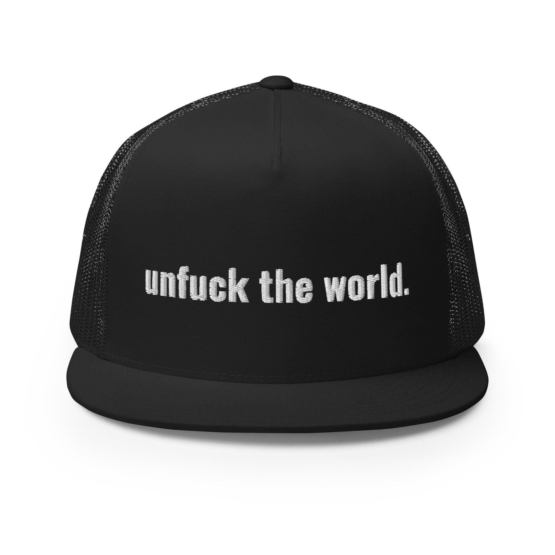 unfuck this hat.  trucker hat - south of space