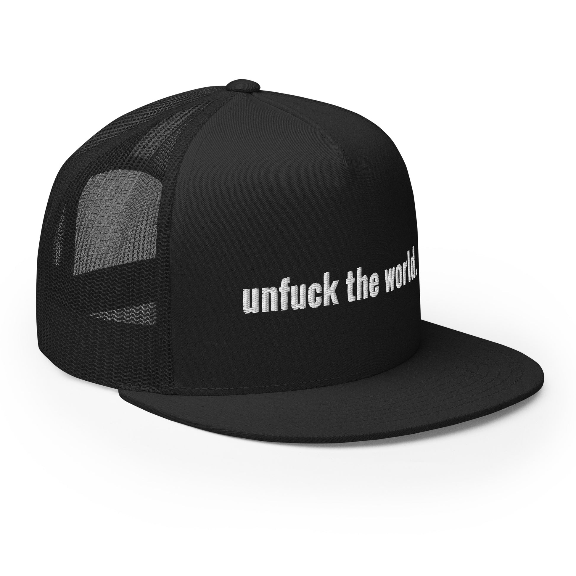 unfuck this hat.  trucker hat - south of space