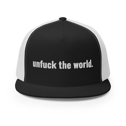 unfuck this hat.  trucker hat - south of space