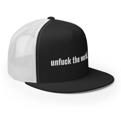 unfuck this hat.  trucker hat - south of space