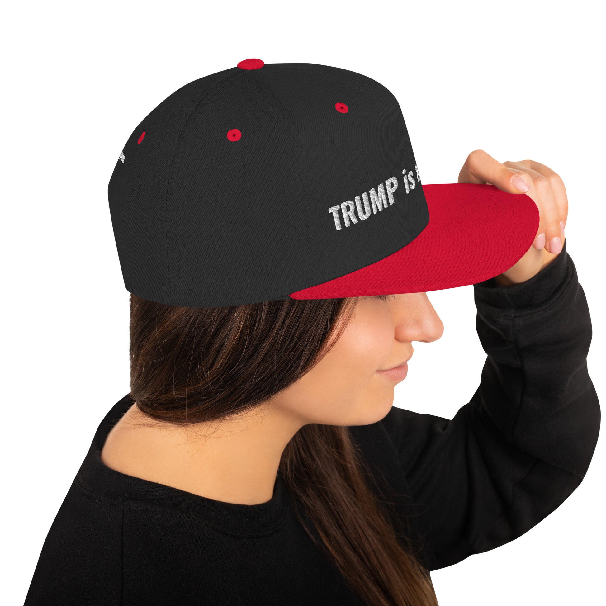 trump is a wiener snapback hat - south of space