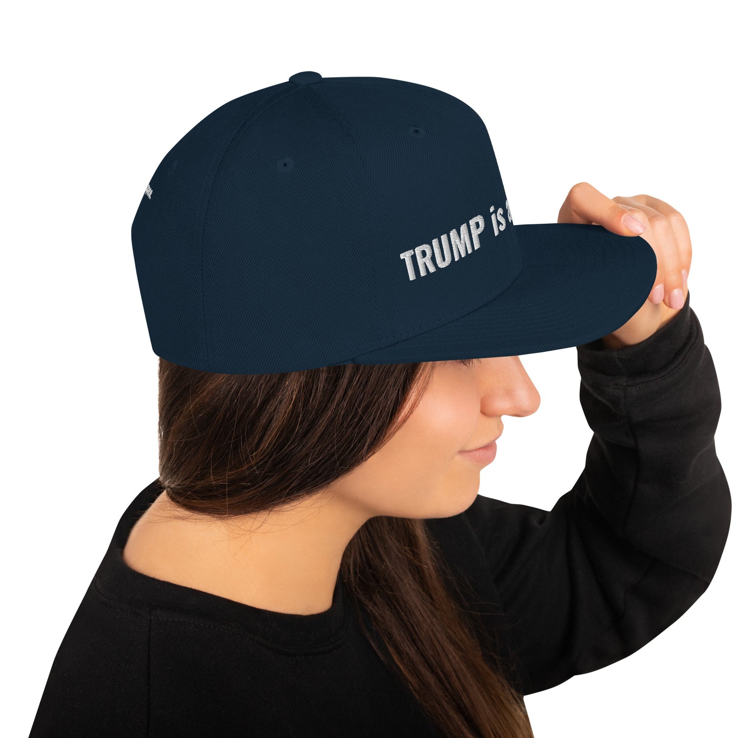 trump is a wiener snapback hat - south of space