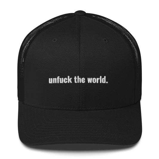 unfuck this extra truckery hat.  Trucker Cap - south of space