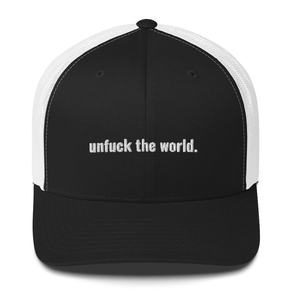 unfuck this extra truckery hat.  Trucker Cap - south of space