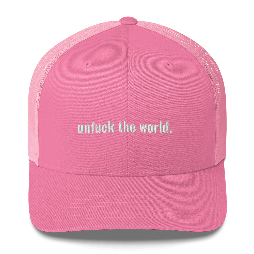 unfuck this extra truckery hat.  Trucker Cap - south of space