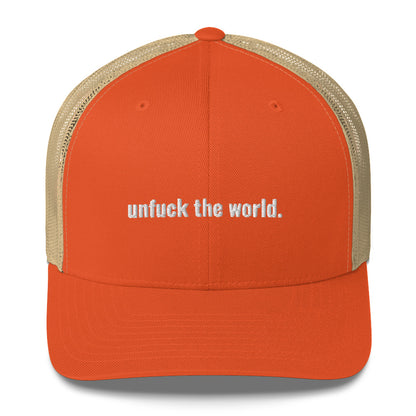 unfuck this extra truckery hat.  Trucker Cap - south of space