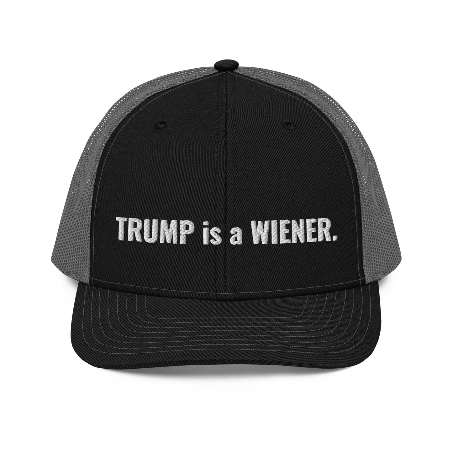 trump is a wiener trucker cap - south of space