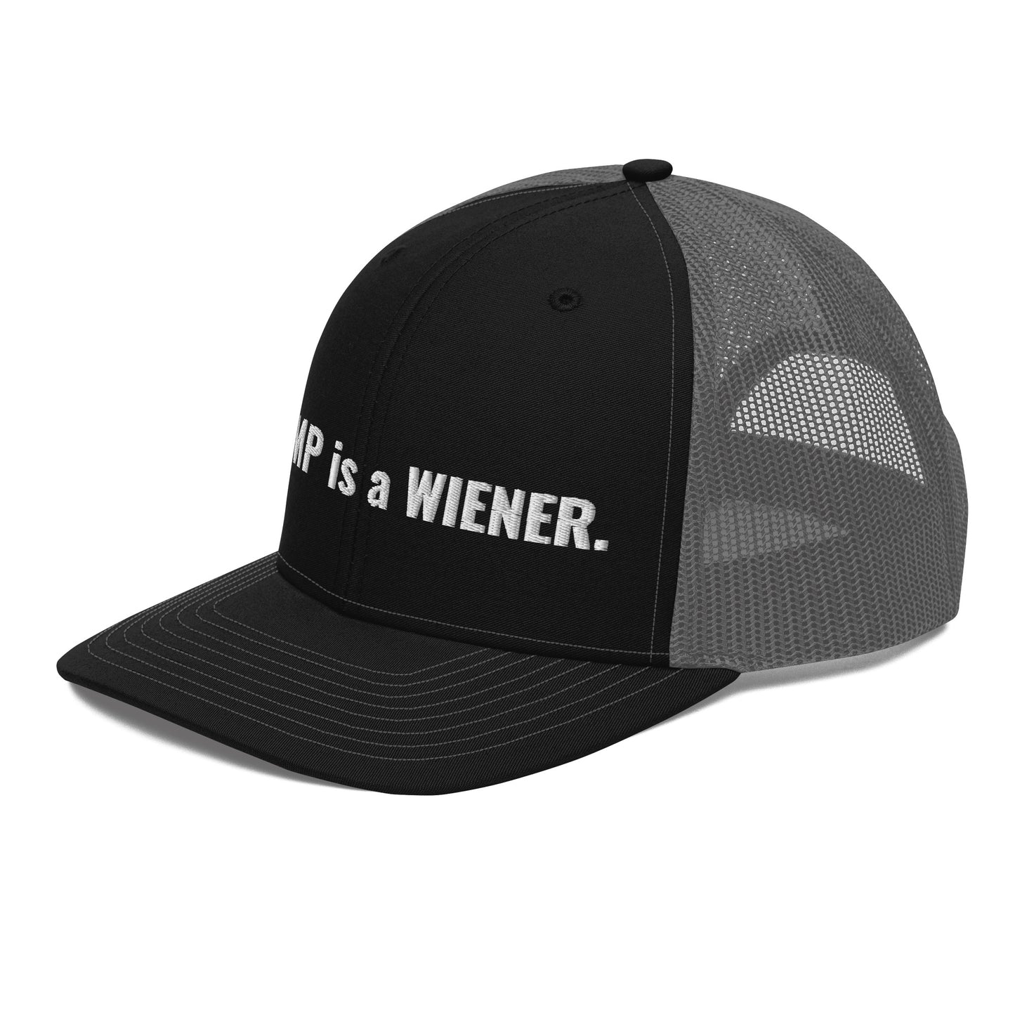 trump is a wiener trucker cap - south of space