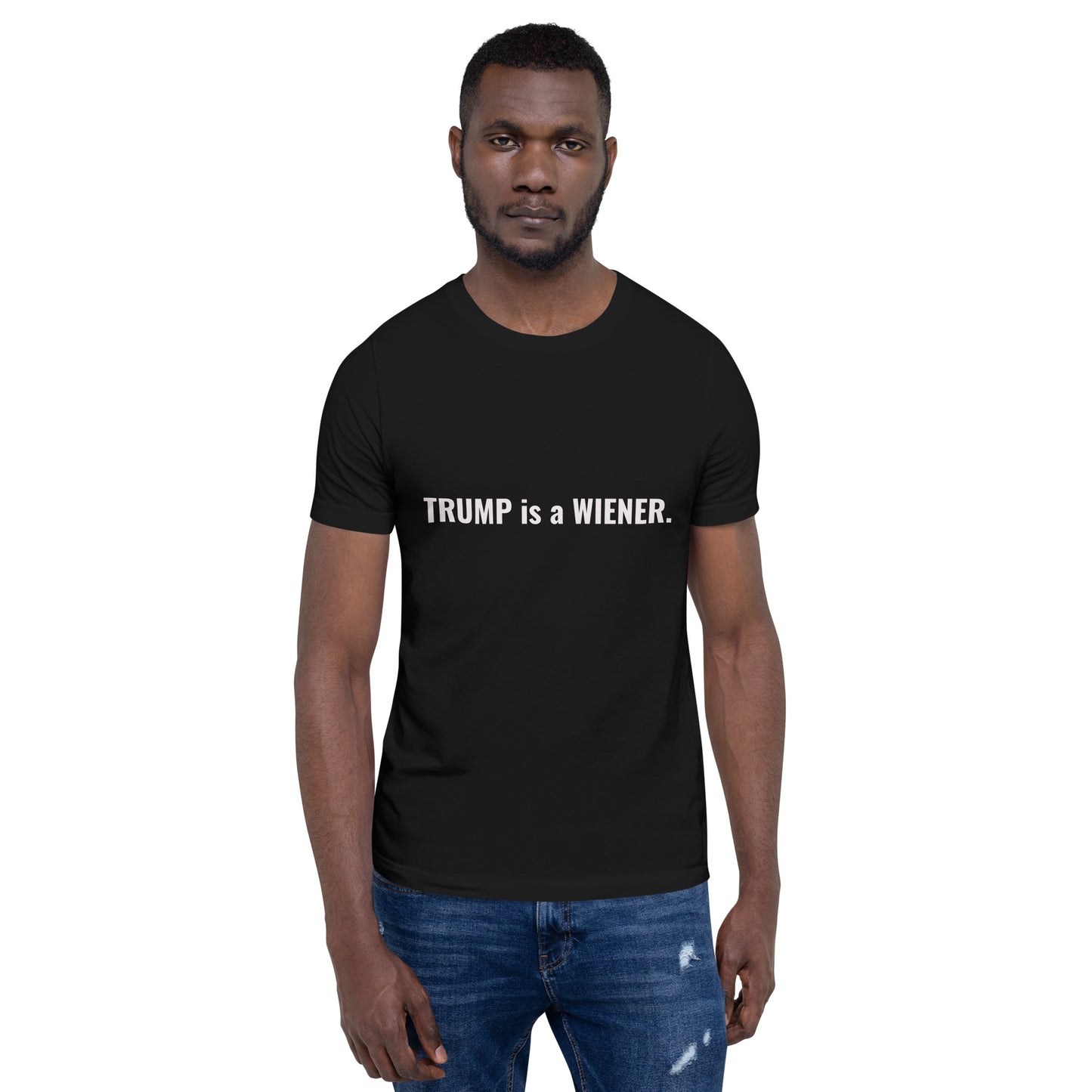 trump is a wiener dark unisex t-shirt - south of space