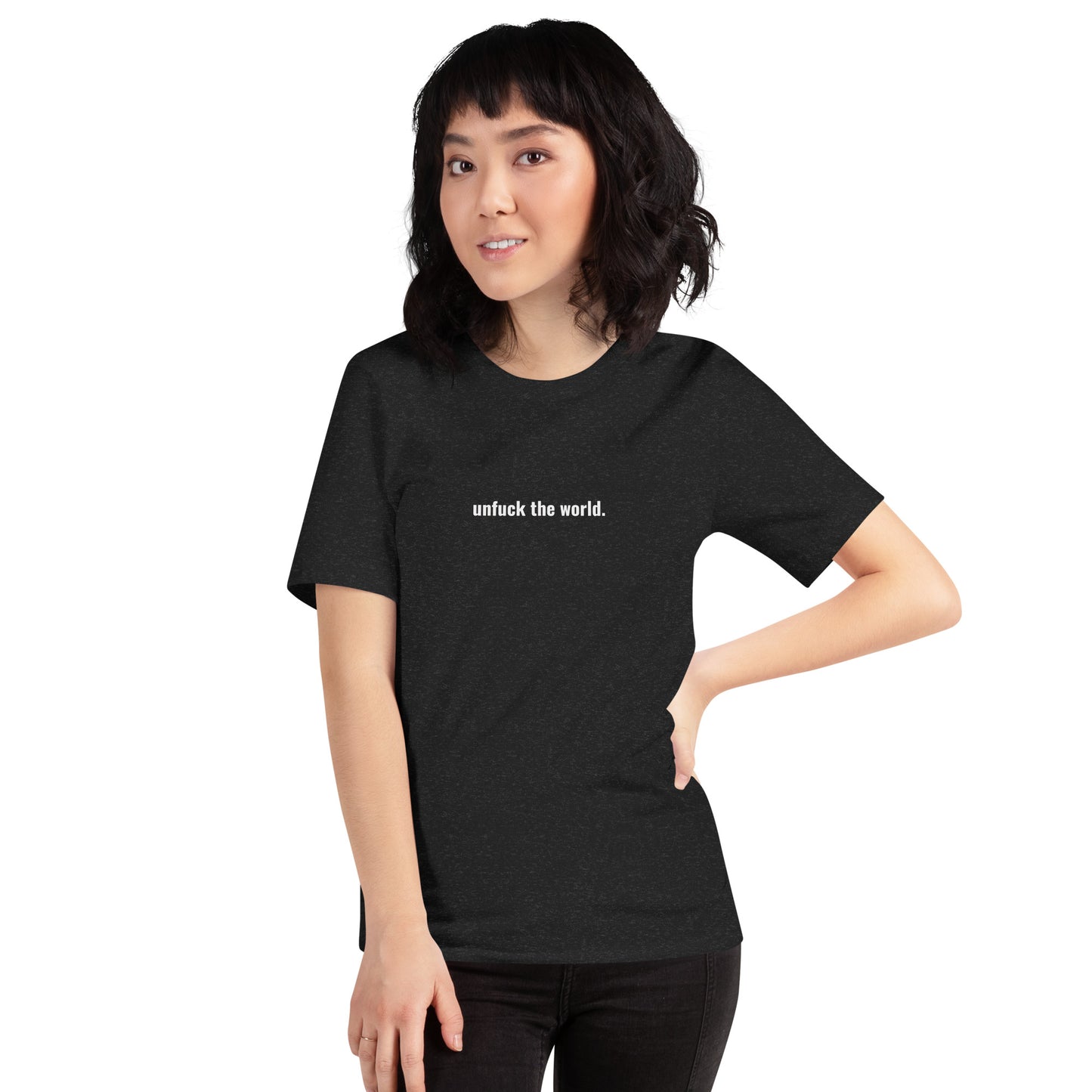 unfuck this dark shirt.  unisex t-shirt - south of space